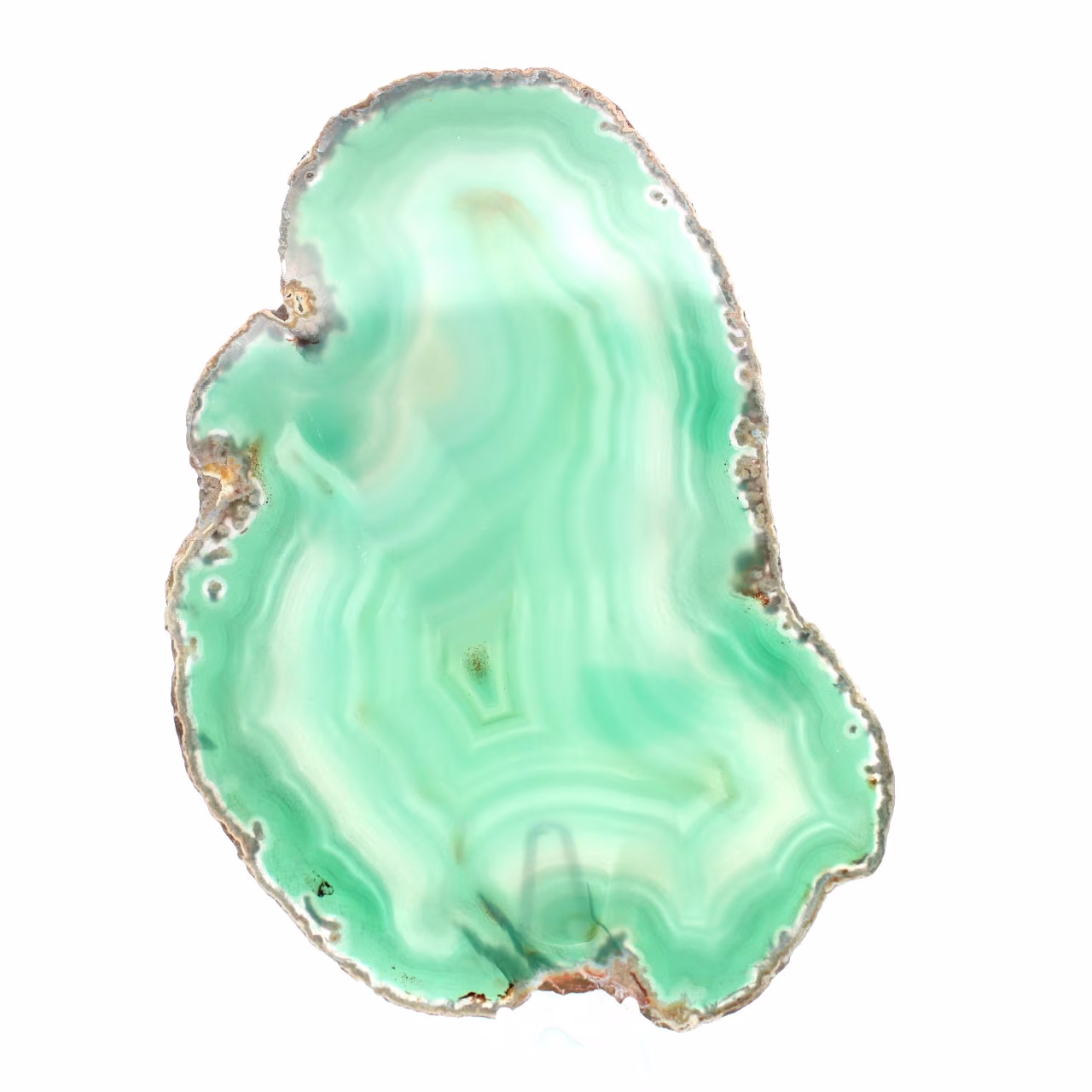 Gesneden groene agaat uit Brazilië – Mineraalobject 160 g