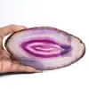 Paarse agaat mineraalplaat, Braziliaanse oorsprong - 3