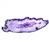 Doorgesneden exemplaar van Braziliaanse violette langwerpige agaat - 0