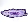 Doorgesneden exemplaar van Braziliaanse violette langwerpige agaat - 1