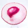 Decoratief schijfje roze getinte agaat - 0