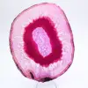 Een deel van gepolijste, roze geverfde agaat - 1
