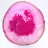 Natuurlijke roze getinte gesneden agaat