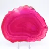 decoratieve roze getinte agaatplak - 0