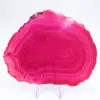 decoratieve roze getinte agaatplak - 1