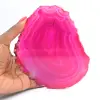 decoratieve roze getinte agaatplak - 3