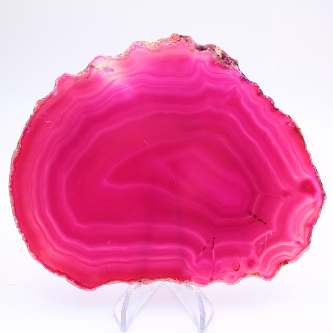 decoratieve roze getinte agaatplak
