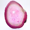 Gepolijste roze getinte Braziliaanse agaat - 1