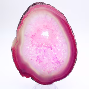 Gepolijste roze getinte Braziliaanse agaat
