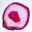 Gepolijste plak roze geverfde agaat — 1