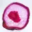 Decoratief schijfje roze getinte agaat