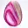 Gepolijste plak roze geverfde agaat — 3