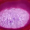 Decoratief schijfje roze geverfde agaat - 2