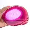 Decoratief schijfje roze geverfde agaat - 3