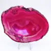 Roze getinte Braziliaanse agaatplak - 1