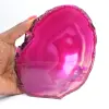 Roze getinte Braziliaanse agaatplak - 3