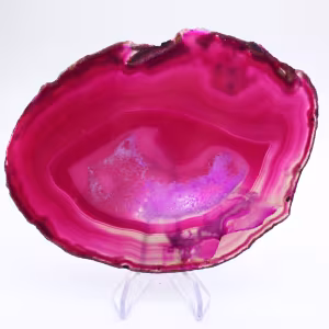 Roze getinte Braziliaanse agaatplak