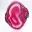 Gepolijste plak roze geverfde agaat — 9