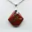 Hanger van rood jaspismineraal