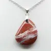 Geologische rode jaspis hanger - 0