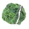 Ruwe Finse chroomdiopside op een sokkel, groene steen, 135 g - 0