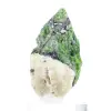 Ruwe chroomdiopside op een sokkel van Finse natuursteen, 70 g - 5
