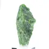 Ruwe chromediopside uit Finland, groene steen op de bodem, 85 g - 6