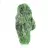 Ruwe chromediopside uit Finland, groene steen op de bodem, 85 g