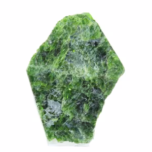 Ruwe Finse chromediopside, groen monster op basis van 80 g