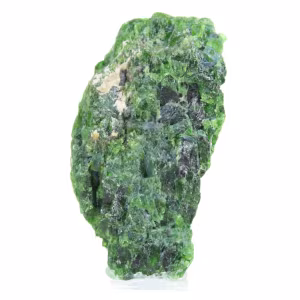 Ruwe chroomdiopside op een sokkel, Scandinavische groene steen, 60 g