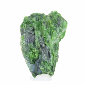 Ruwe chroomdiopside uit Finland, natuurlijk groen silicaat, 80 g