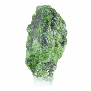 Groene chroomdiopside uit Finland, onbewerkt verzamelobject, 65 g