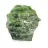Natuurlijke, ruwe chroomdiopside uit Finland op een basis van 65 g