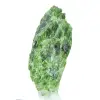 Ruwe chroomdiopside uit Finland, groen mineraal op een basis, 60 g - 2