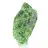 Ruwe chroomdiopside uit Finland, groen mineraal op een basis, 60 g