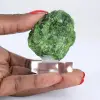 Ruwe chroomdiopside op drager, groene silicaat uit Finland, 60 g - 1