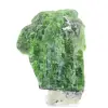 Ruwe Finse chromediopside, natuurlijk mineraal op een basis, 55 g - 0