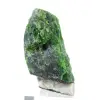 Ruwe Finse chromediopside, natuurlijk mineraal op een basis, 55 g - 3