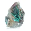 Ruwe groene brochantietmineraal uit Chili op ganggesteente. - 0