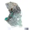Ruwe groene brochantietmineraal uit Chili op ganggesteente. - 4