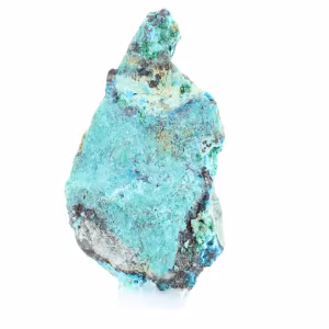 Ruwe brochantietmineraal uit Chili op een basis