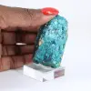 Spécimen de chalcopyrite irisée mexicaine présenté sur socle - 1