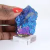 Petite chalcopyrite irisée du Mexique montée sur socle - 1