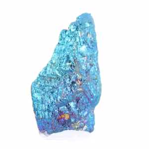 Petite pièce de chalcopyrite du Mexique aux reflets arc-en-ciel