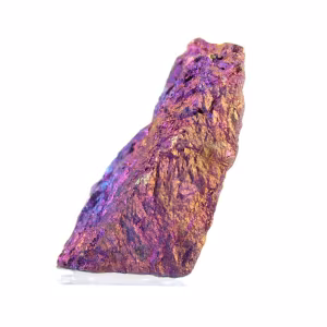 Chalcopyrite mexicaine irisée, spécimen de collection sur socle