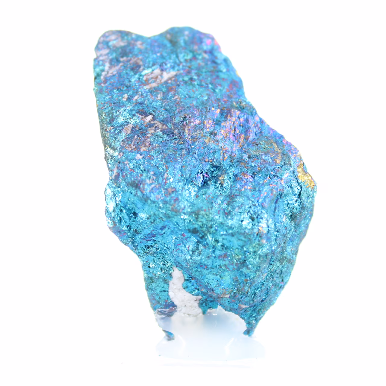 Chalcopyrite du Mexique aux reflets irisés, pièce minéralogique