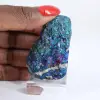 Chalcopyrite du Mexique en agrégat irisé, présentation sur socle - 1