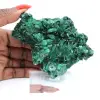 Vezelige malachiet uit Congo op acrylen voet, natuurlijk specimen - 7
