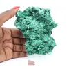 Vezelige malachiet met platte vorm uit DRC, decoratief mineraal op voet - 7