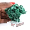 Natuurlijke malachiet met vezelige textuur uit Congo, stuk op voet - 6